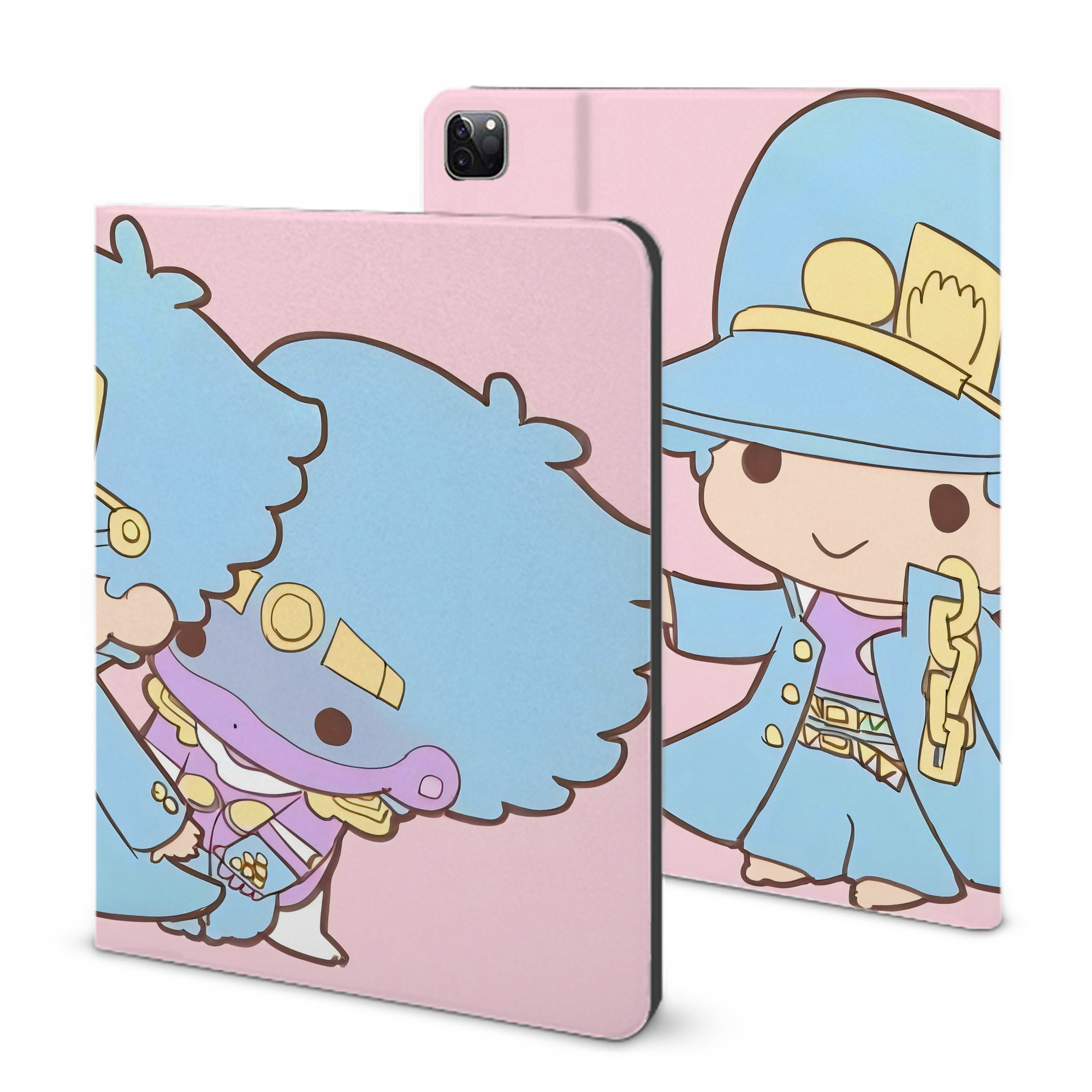（画像用） ジョジョの奇妙な冒険 JoJo's Bizarre Adventure IPad ケース ブック型 PUレザー TPU 耐衝撃 軽量 薄型 ペン収納なし 全面保護 IPad 各モデル対応